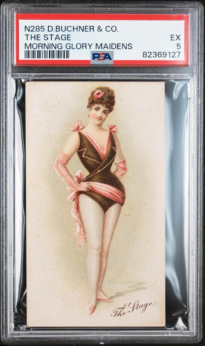 1887 N285 Buchner Morning Glory Maidens "The Stage" (PSA 5 EX) Rare0