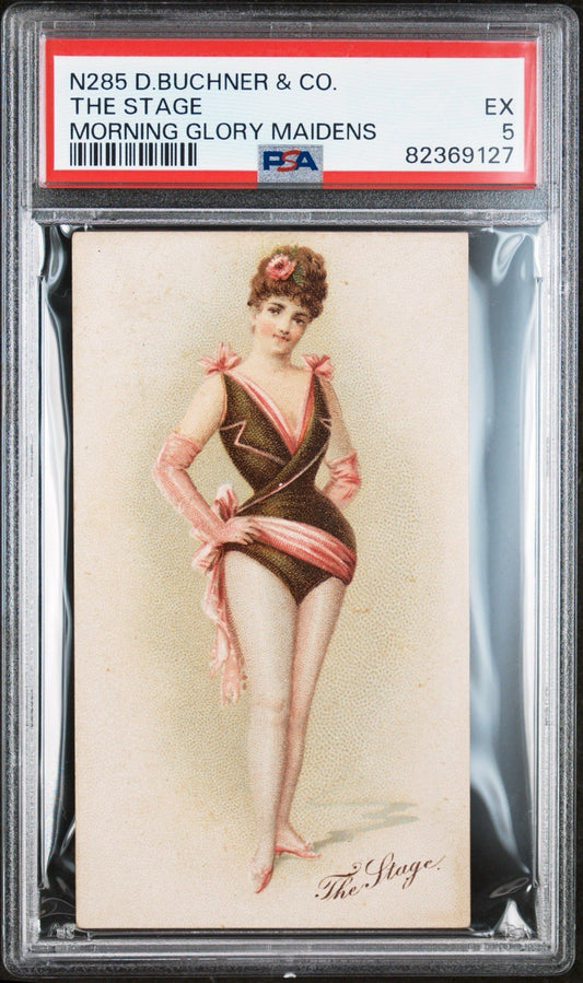 1887 N285 Buchner Morning Glory Maidens "The Stage" (PSA 5 EX) Rare0