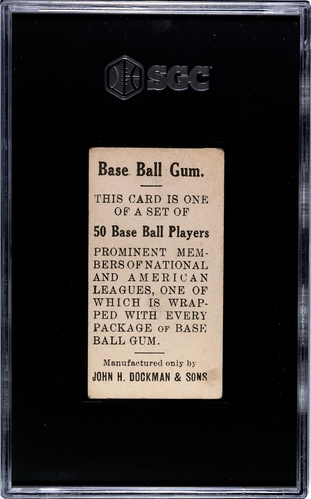 1909 E92 Dockman & Sons Admiral Schlei (SGC 4 VG/EX) New York Nat'l1