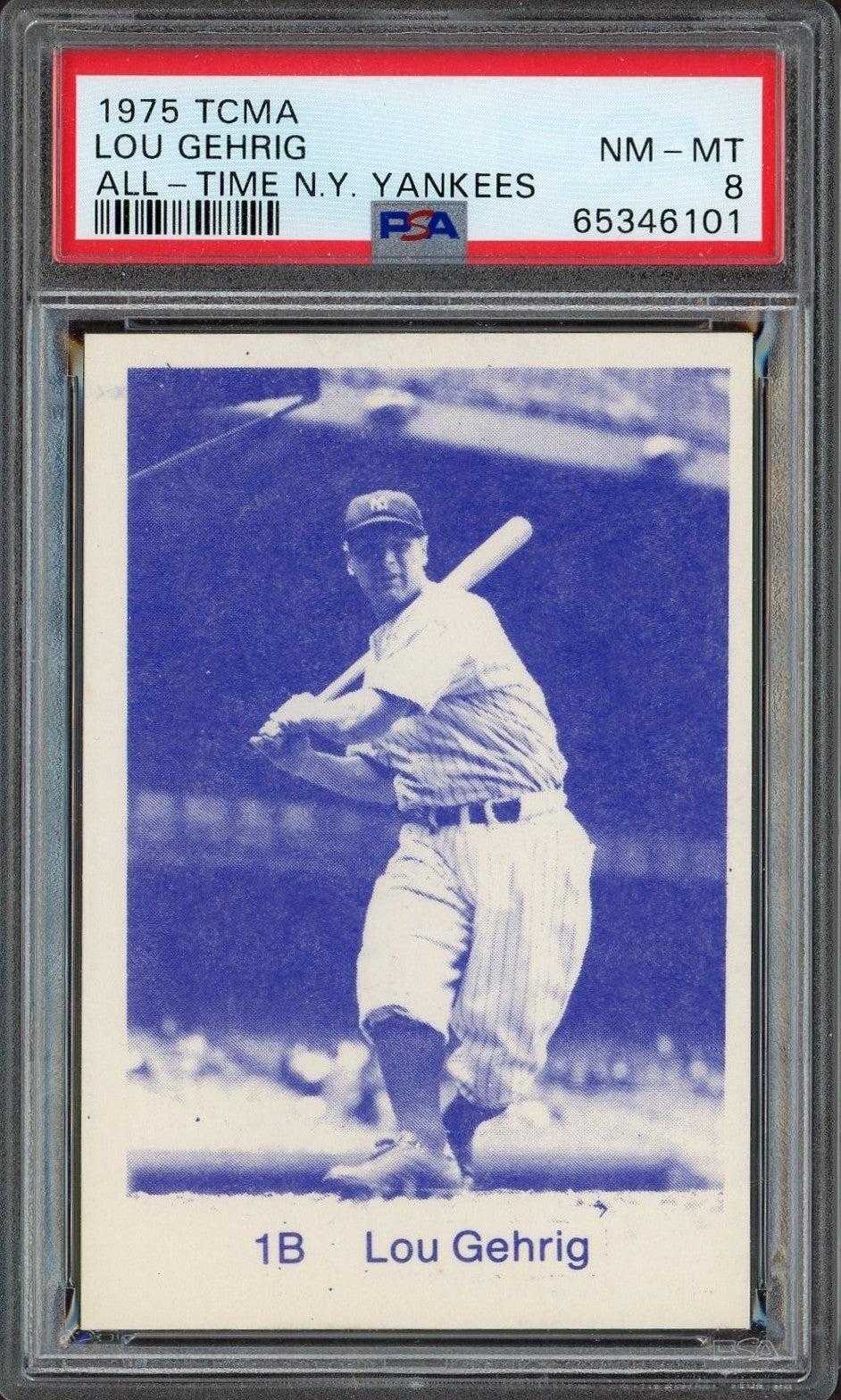 1975 TCMA All-Time New York Yankees (PSA 8 NM/MT) LOU GEHRIG0
