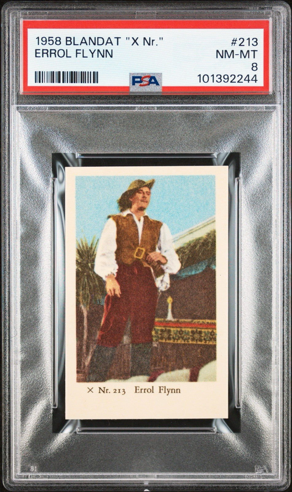 1958 Blandat "X Nr." #284 Errol Flynn as Robin Hood (PSA 8 NM/MT) Pop 1 Highest0