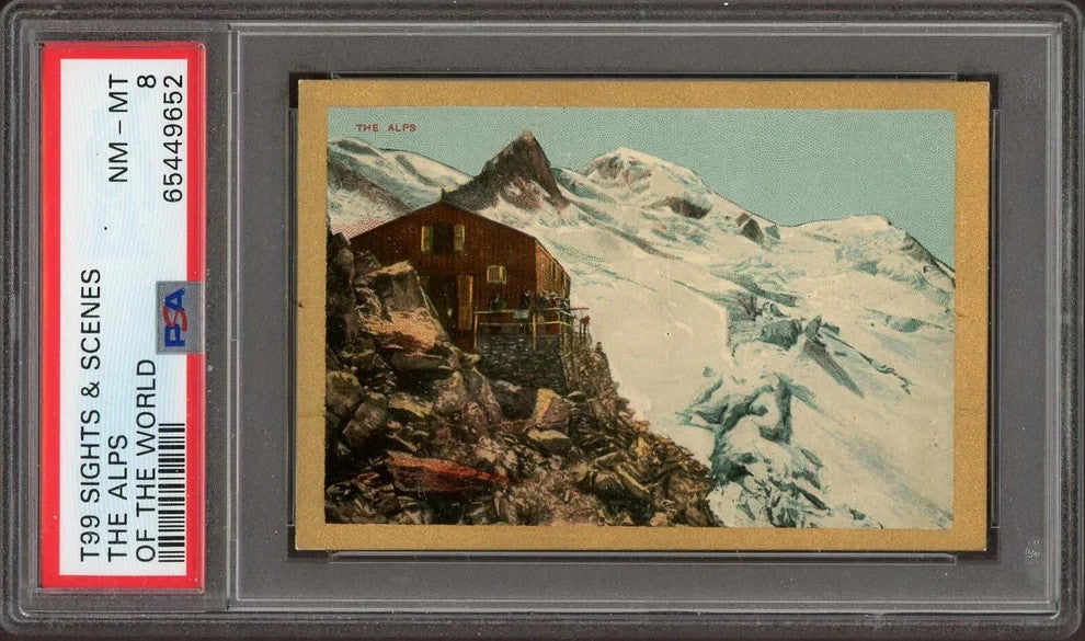 1911 T99 Sights & Scenes of the World THE ALPS (PSA 8 NM/M) Rare0
