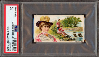 1889 N165 Goodwin & Co Games & Sports Series FISHING (PSA 5 EX)0