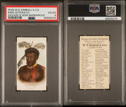 1889 N189 Kimball Savage & Chiefs Rulers (PSA 4 VGEX) King Cetewayo2