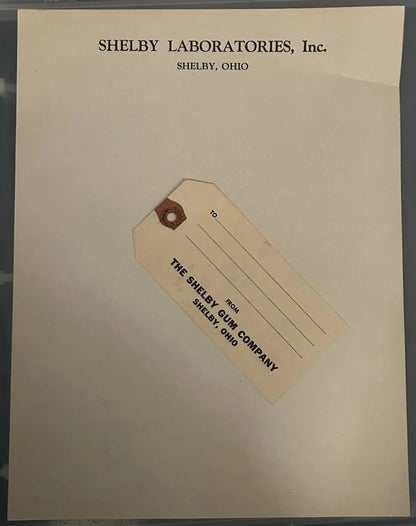Shelby Gum Company 1924 Stock Certificate, Letterhead, Checks13