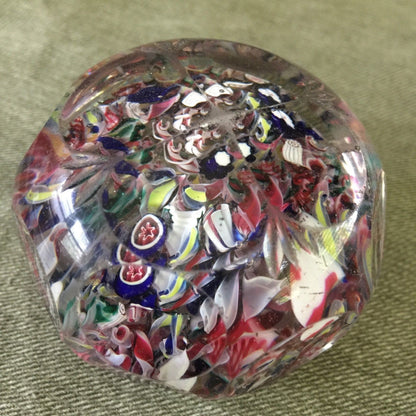 Very GOOD Antique NEW ENGLAND GLASS Faceted Scramble PAPERWEIGHT Excellent Cond.3