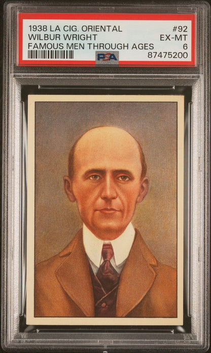 1938 LA Oriental Famous Men Through The Ages #92 (PSA 6 EXMT) WILBUR WRIGHT0