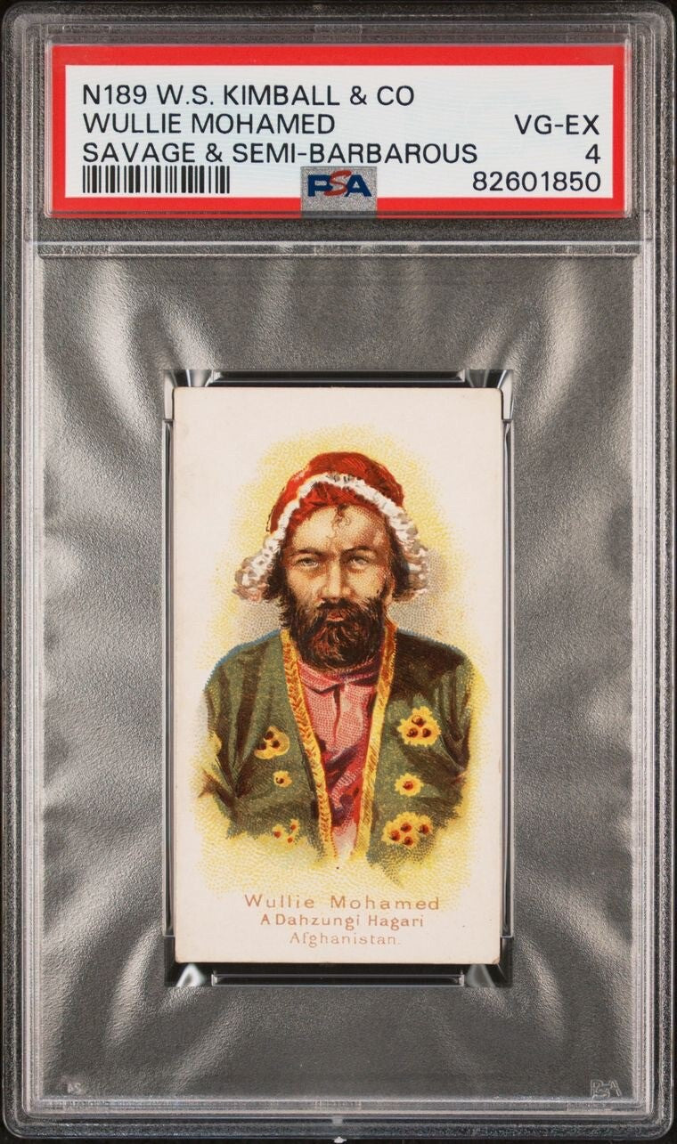 1889 N189 Kimball Savage & Chiefs Rulers Willie Mohamed Afganistan (PSA 4 VGEX)0