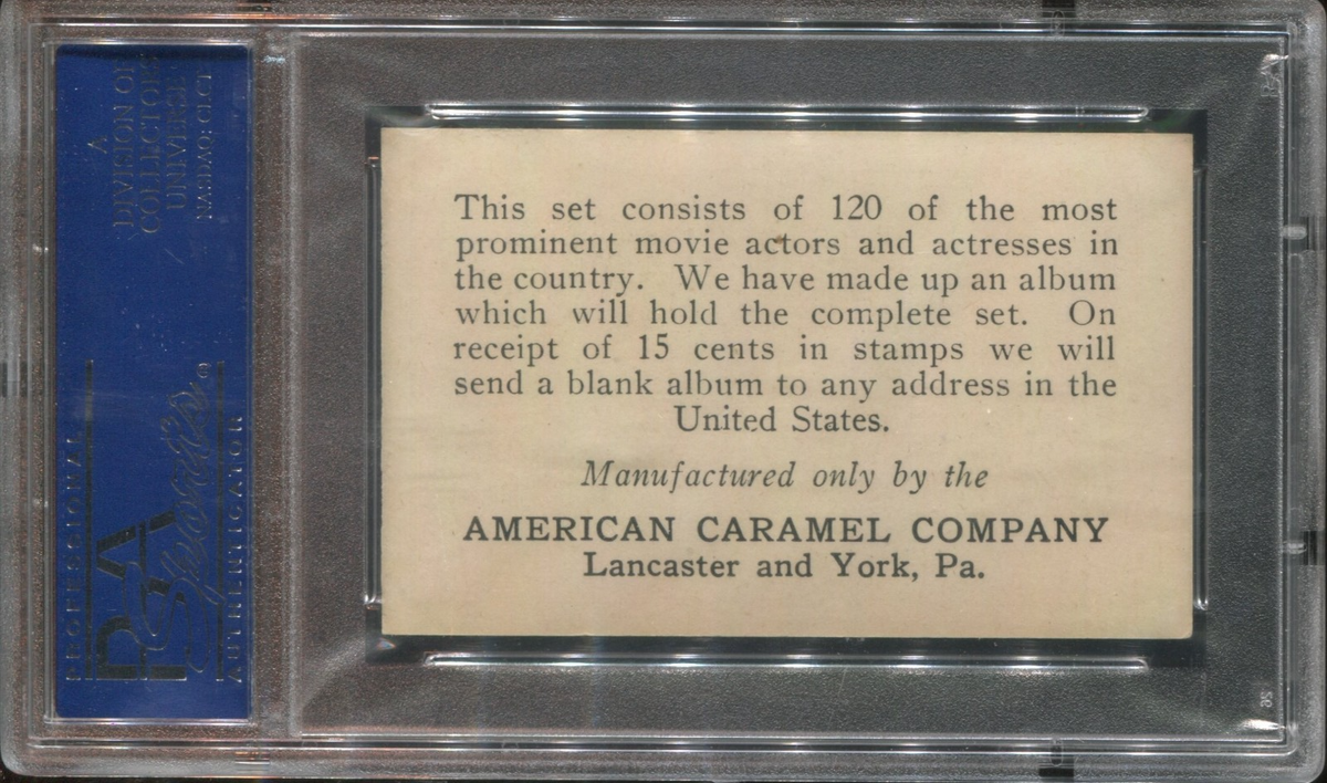E123 American Caramel Actors & Actresses 120 back #78 (PSA 5 EX) Gloria Swanson1