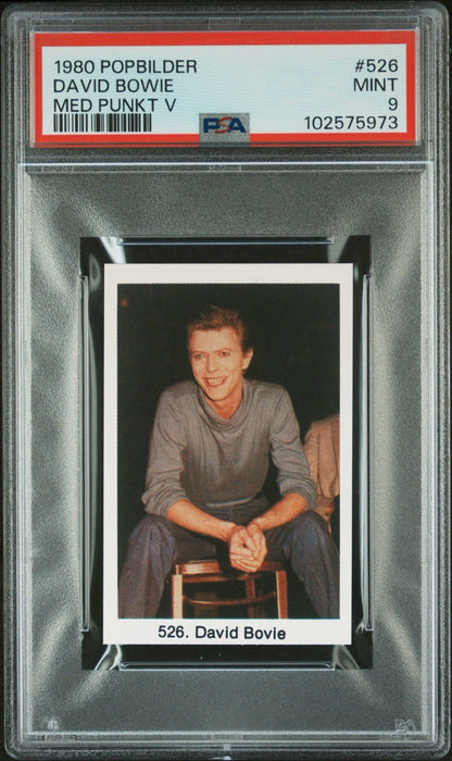 1980 Popbilder  Med Punkt V #526 HIGHEST GRADED  (PSA 9 MINT) David Bowie0