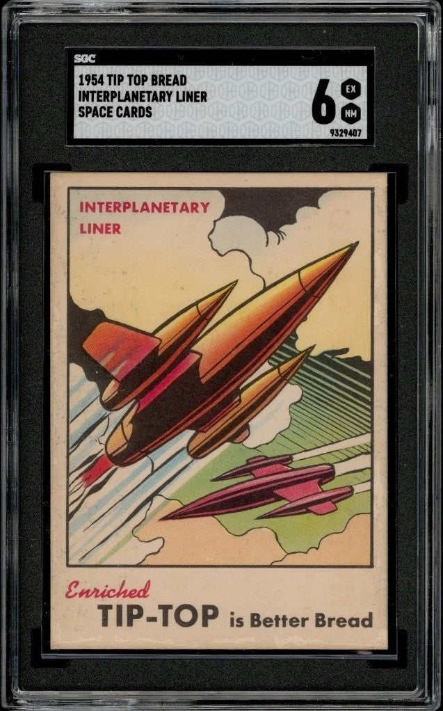 1954 Tip Top Space Cards Interplanetary Liner (SGC 6 EX/MT)0