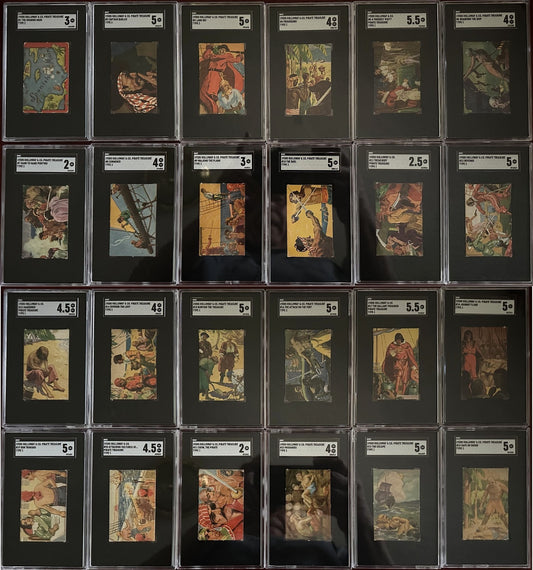 1930s Holloway's R110 "Pirate Treasure" Cards Complete set (48) SGC Graded0
