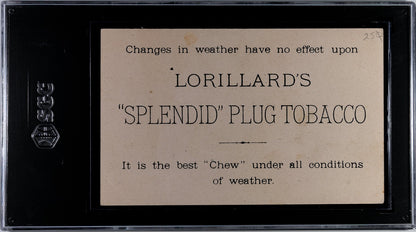 Lorillard's "Splendid" Cut Plug Tobacco US Storm Weather Signals Card (SGC 2 GD)1