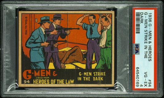 1936 G Men & Heroes of the Law #94 G Men Strike In The Dark (PSA 4 VGEX) Rare0