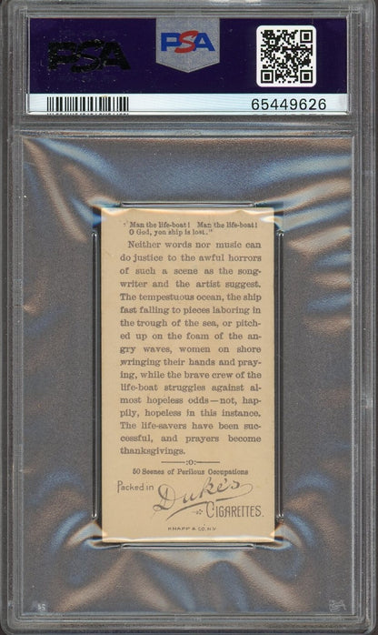 1888 N86 Duke Sons & Co Perilous Occupations THE LIFE SAVERS (PSA 5 EX)1