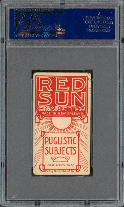 1908 T226 Red Sun Pugilistic Subjects Tobacco Unk Russell (PSA 2 GD) Boxer1