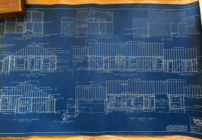 1955 Garlinghouse Service Plans #6375 6 Pgs. Blueprints Modern MidCentury Home4