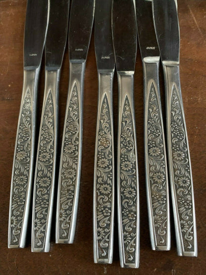 Outstanding Vintage SET (48 Pcs.) Stainless Flatware Mid Century Modern 4