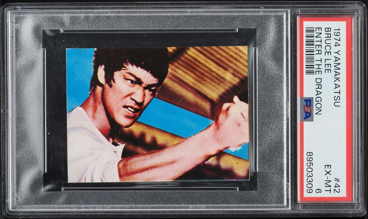 1974 Yamakatsu Enter The Dragon #42 BRUCE LEE (PSA 6 EX/MT)0
