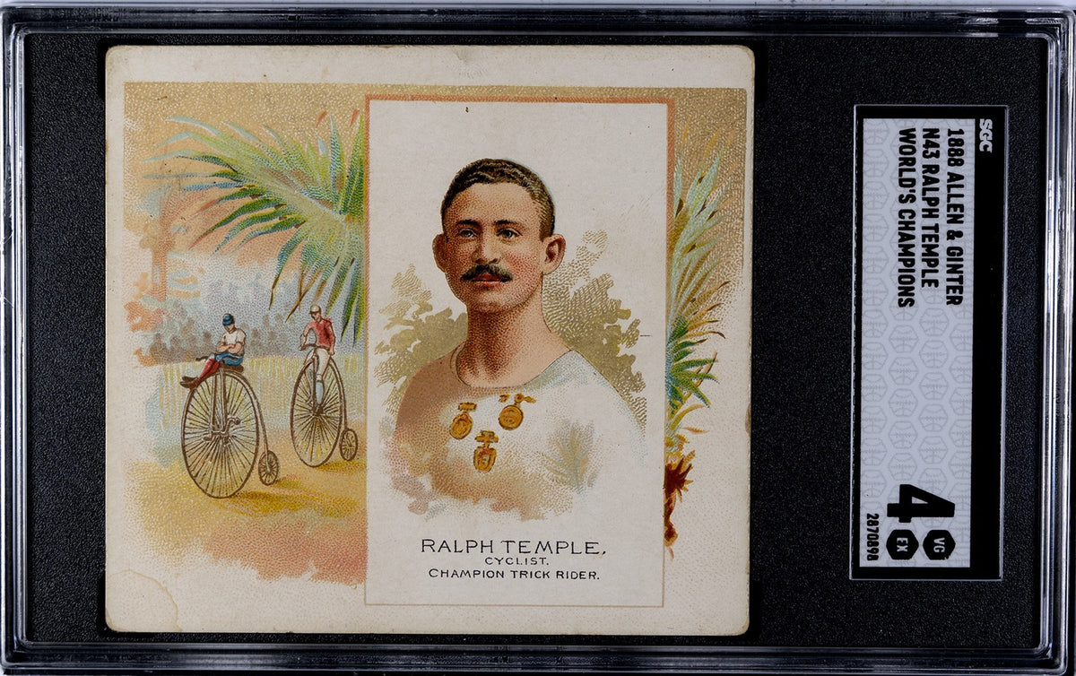 Set of (8) 1888 N43 Allen & Ginter World Champions CYCLISTS (SGC GRADED) 4.6259