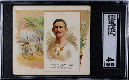 Set of (8) 1888 N43 Allen & Ginter World Champions CYCLISTS (SGC GRADED) 4.6259