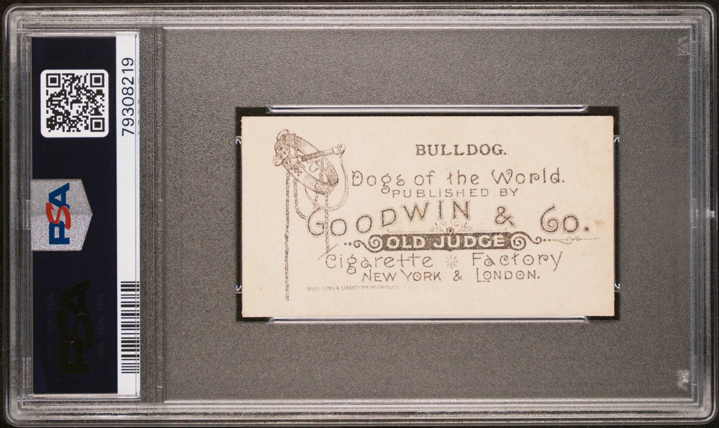 1890 N163 Goodwin & Co. Dogs of the World (PSA 6.5 EX/MT+) BULLDOG1