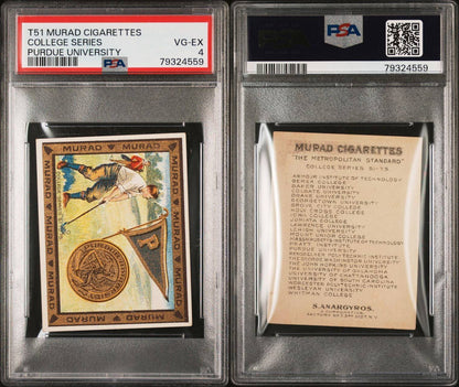1910 11 T51 Murad College Series PURDUE UNIVERSITY (PSA 4 VG/EX) 2nd Ed. GOLF2