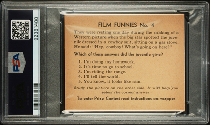 R48 1 Gum Inc. 1935 "Film Funnies" #4 Jackie Cooper (PSA 7 NM)1