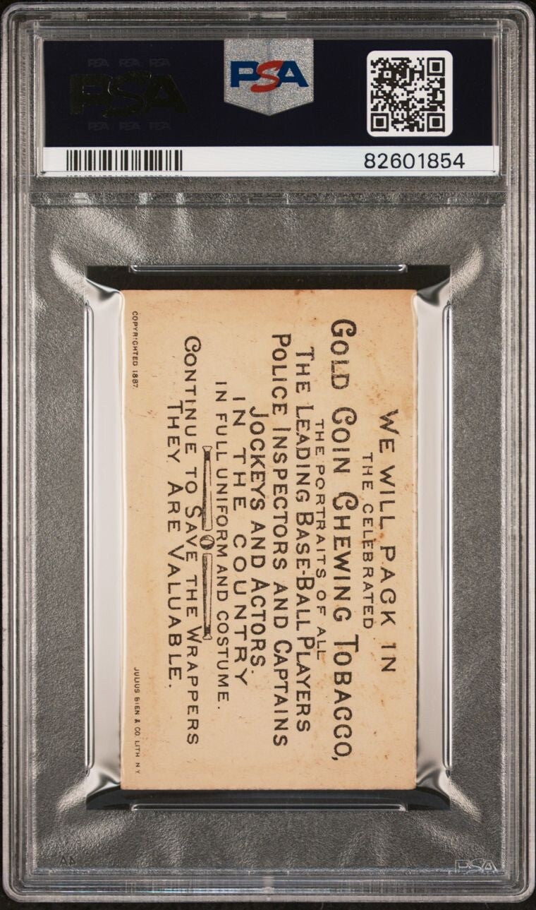 1887 N284 Buchner Gold Coin Actor "Maurice Barrymore as Romeo" (PSA 5 EX) Rare1