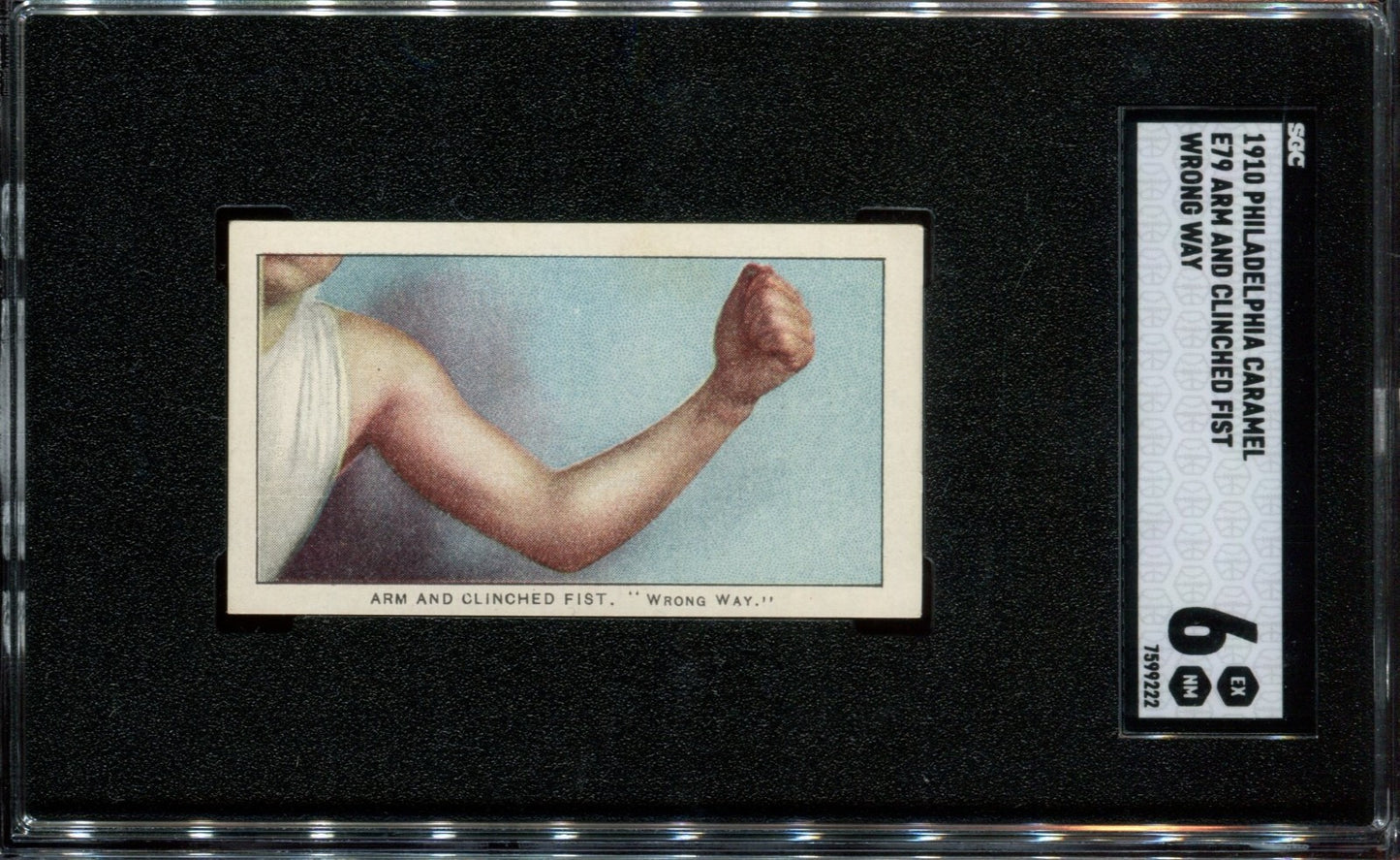 1910 E79 Philadelphia Caramel 27 Scrappers (PSA 6 EX/MT) Arm/Clenched Fist0