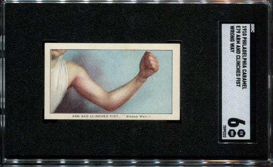 1910 E79 Philadelphia Caramel 27 Scrappers (PSA 6 EX/MT) Arm/Clenched Fist0