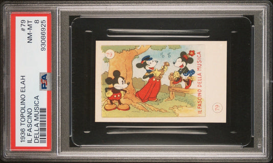 1936 Topolino Elah Walt Disney Mickey Mouse #79 (PSA 8 NM/MT) Della Musica RARE0