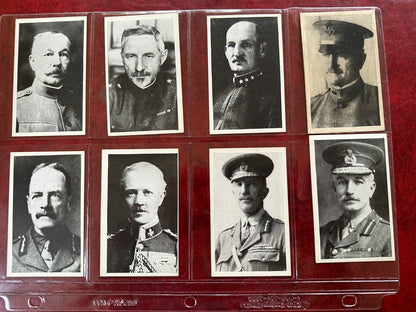W641 LEADING GENERALS of the ALLIED ARMIES Complete Set (40) w/ Pershing5