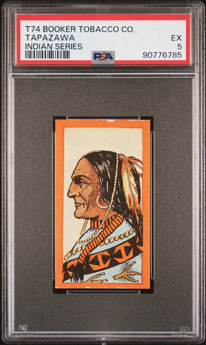 1905 T74 Booker Tobacco Indian Series (PSA 5 EX) Tapazawa0