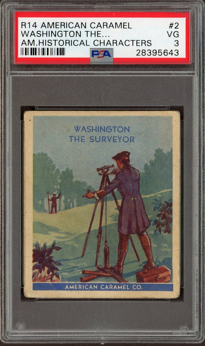 1930 R14 Am. Caramel Historical Characters #2 George Washington (PSA 3 VG)0
