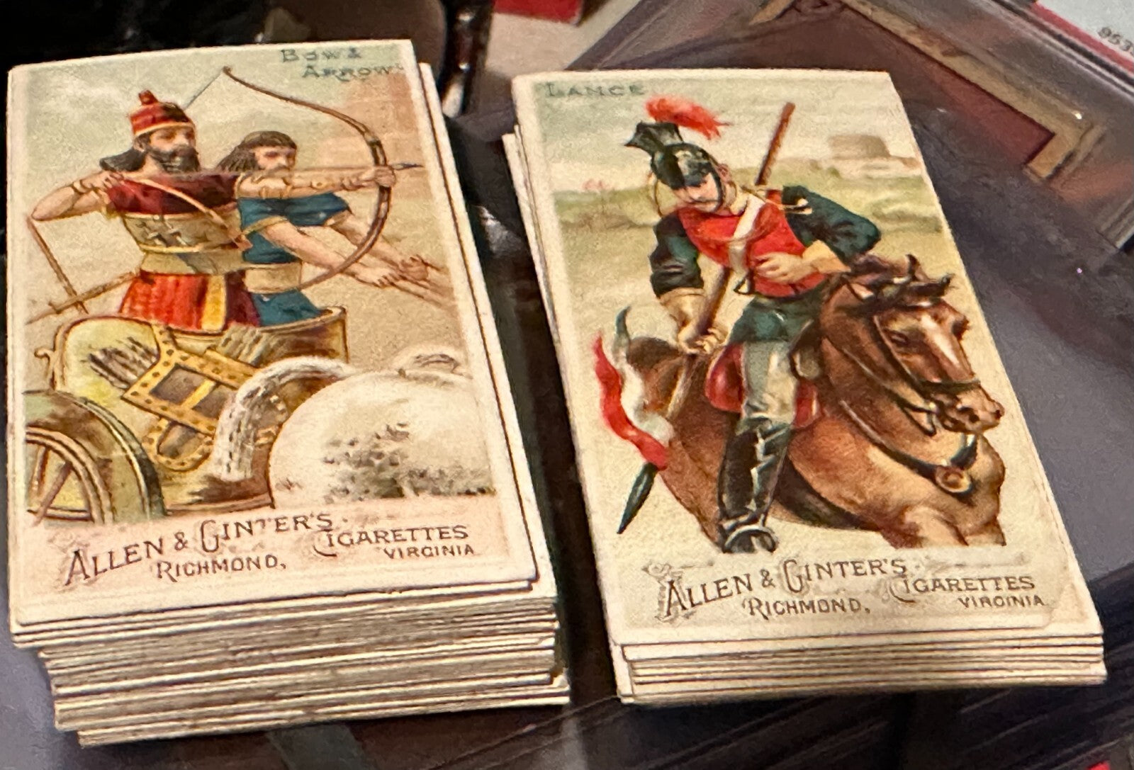 Near SET N3 Allen & Ginter Arms of Nations 47 out of 50 cards (Blank Backs)13
