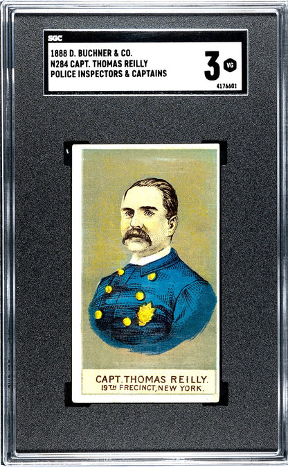 1888 Buchner N284 Police Inspectors Captains (SGC 3 VG) Capt. Thomas Reilly0