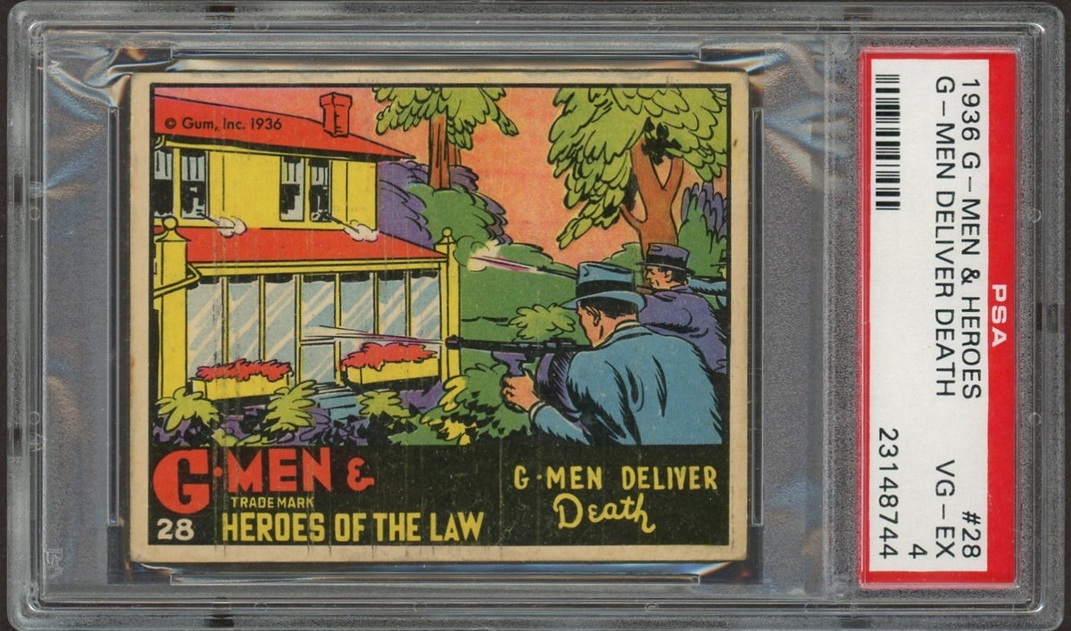 1936 G-Men & Heroes of the Law #28 G-Men Deliver Death (PSA 4 VGEX) Rare Number0