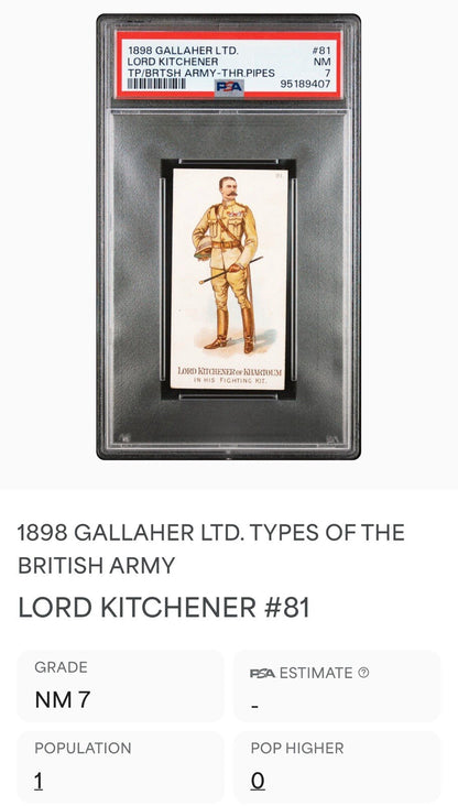 1898 Gallaher Types of the British Army (PSA 7 NM) LORD KITCHENER2