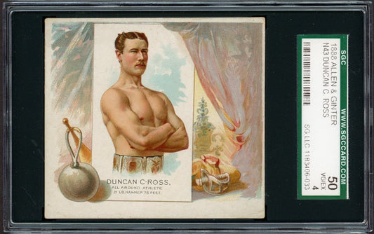 1889 N43 Allen & Ginter World Champions (SCG 4 VG/EX) All Around Athlete D. Ross0