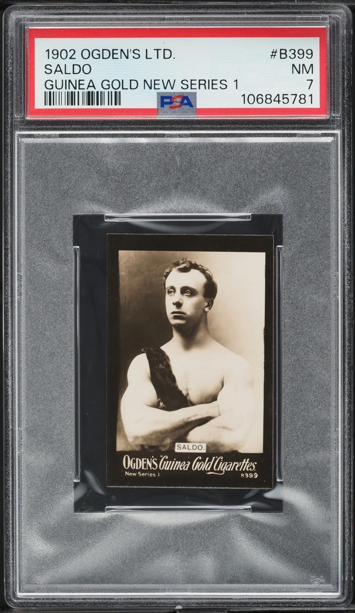 1902 Ogden's Guinea Gold #B399 New Series 1 (PSA 7 NM) MONTE SALDO Bodybuilder0