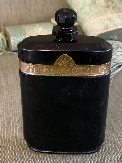 Vintage French Caron La Nuit de Noel TWO Perfume Bottles & Art Deco Tassel Boxes2