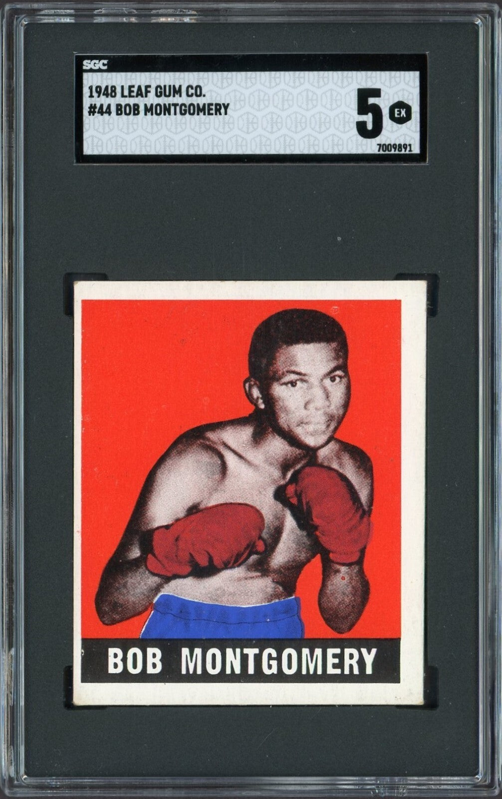 1948 Leaf Knock Out Bubble Gum Boxing #44 Bob Montgomery (SGC 5 EX)0