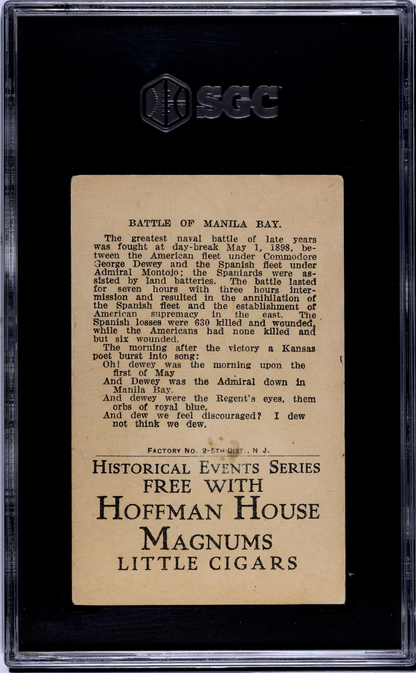 1911 Hoffman House T70 Historical Events (SGC 2 G) Dewey at Battle of Manila1