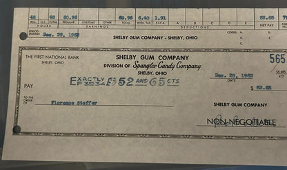 Shelby Gum Company 1924 Stock Certificate, Letterhead, Checks3
