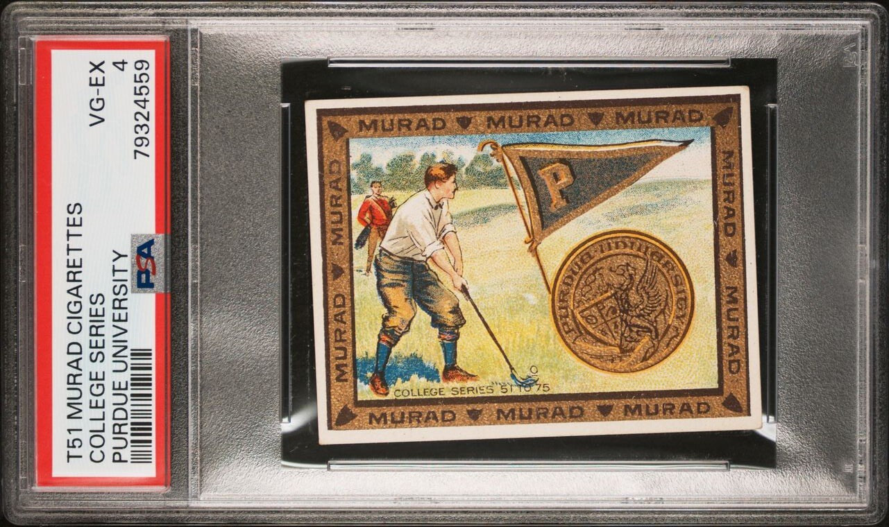 1910 11 T51 Murad College Series PURDUE UNIVERSITY (PSA 4 VG/EX) 2nd Ed. GOLF0