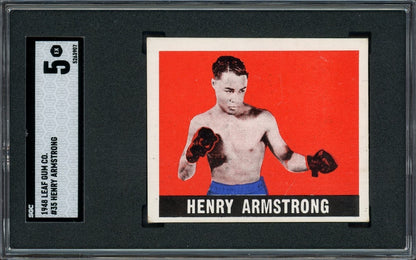 1948 Leaf Knock Out Bubble Gum Boxing #35 (SGC 5 EX) Henry Armstrong0