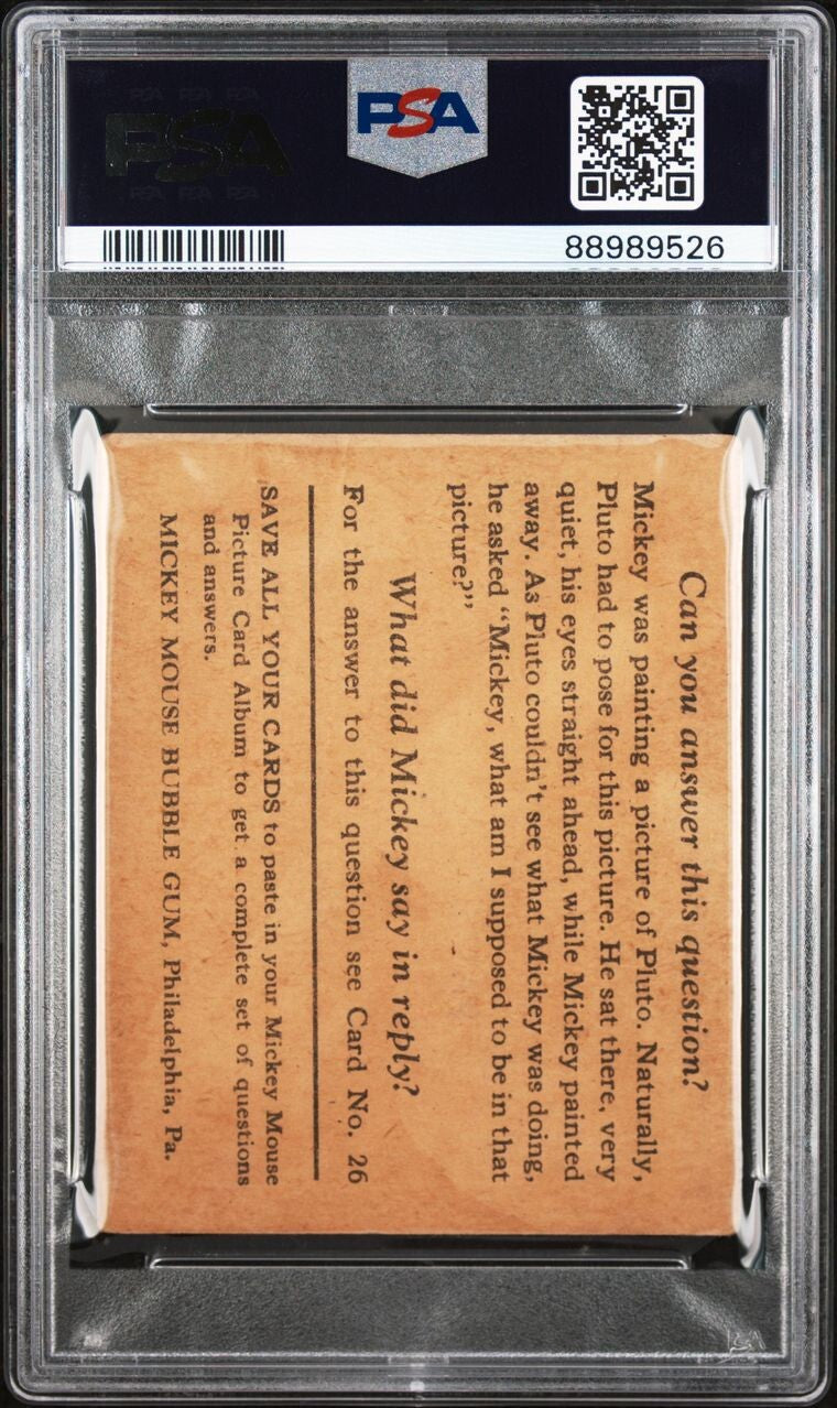 1935 R89 Mickey Mouse Gum Card #25 You Hit The Nail... (PSA 2 Good) Type II1