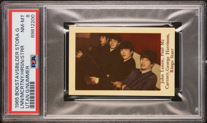 1965 Bokstavsbilder Stora G Utan Lennon McCartney Harrison & Starr (PSA 8 NM/MT)0