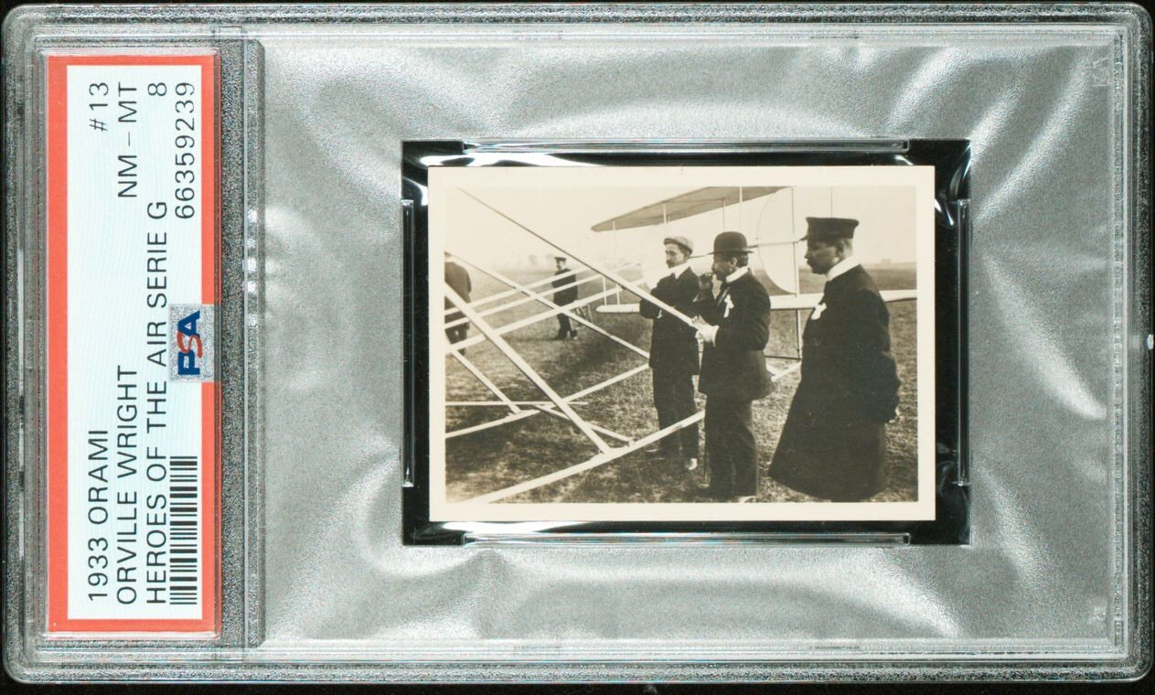 1933 Orami "Heroes of the Air" SERIE G Orville Wright #13 (PSA 8 NM/MT)0